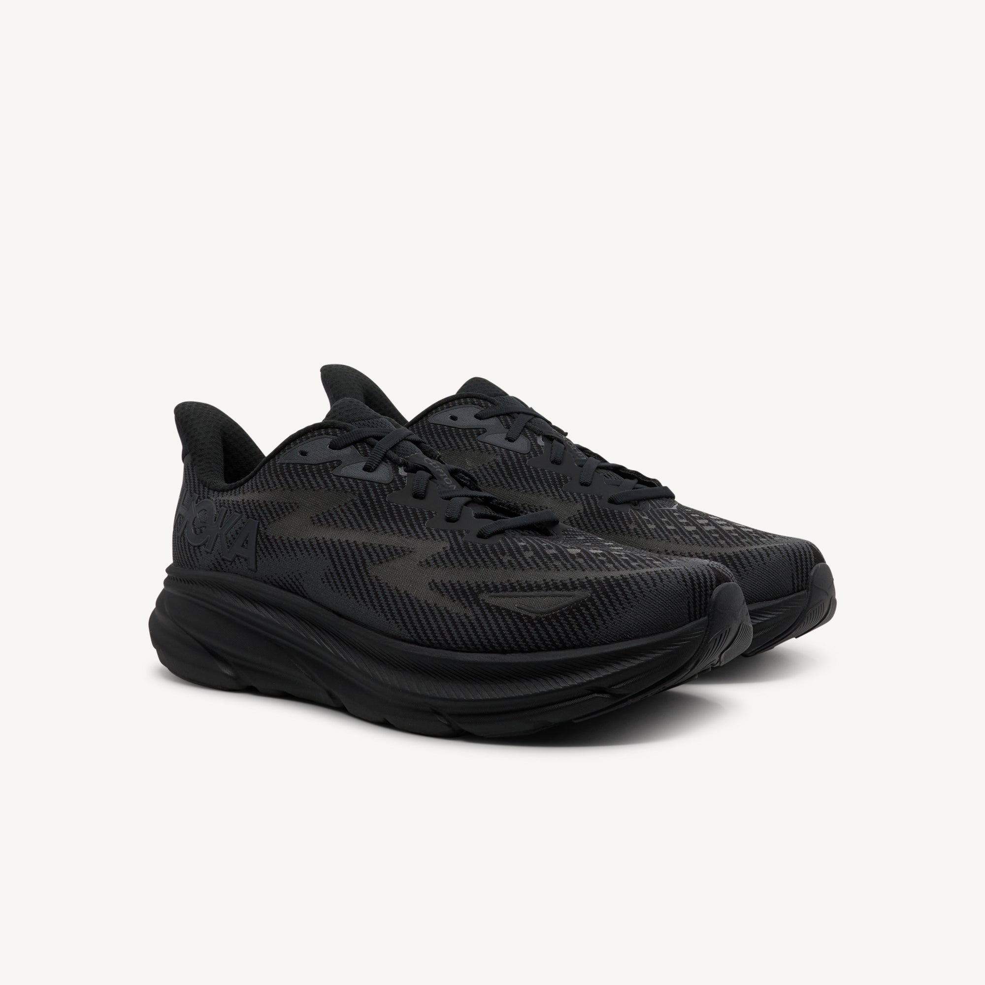Hoka Clifton 9 Black / Black Mens