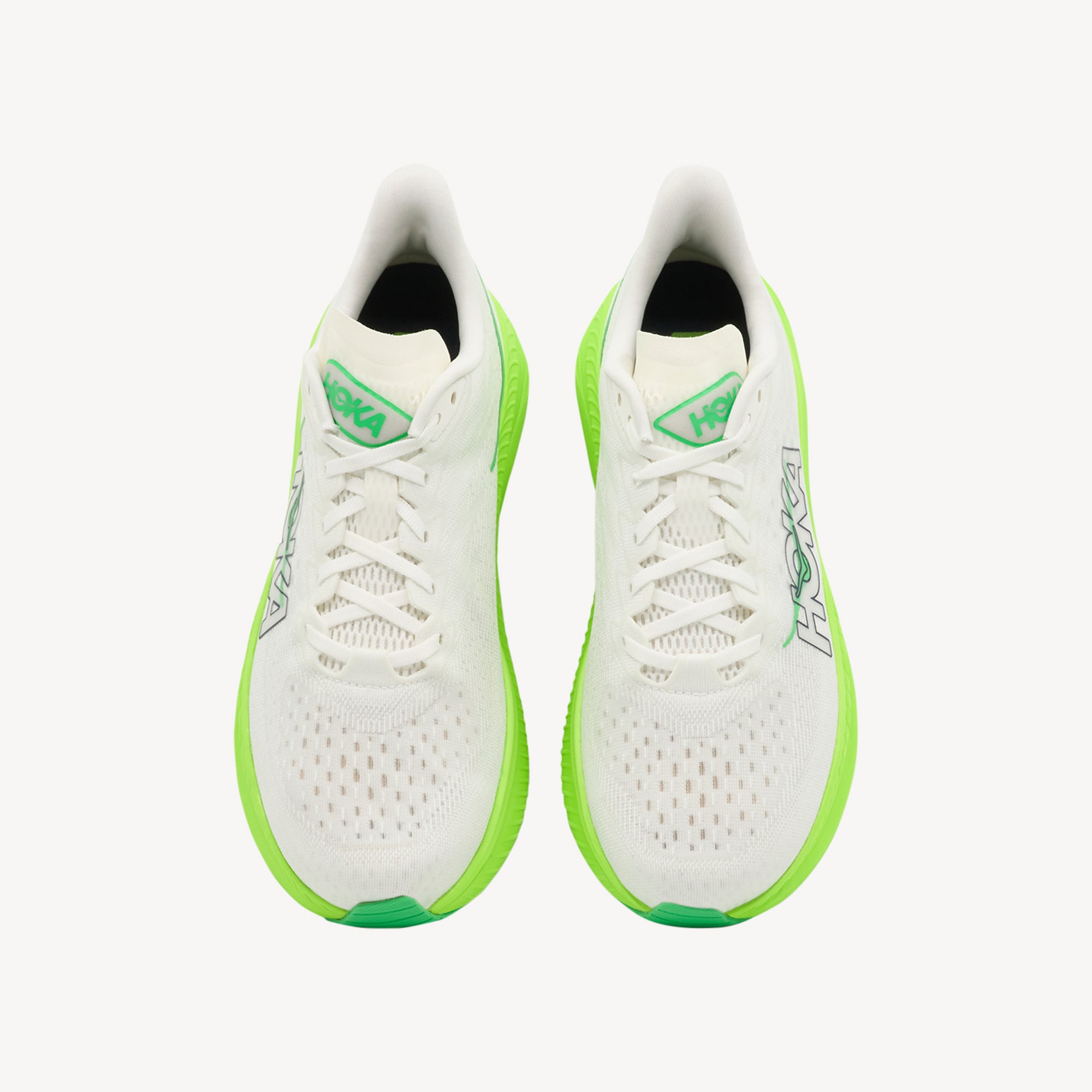 Hoka Mach 6 White / Neon Lime Mens