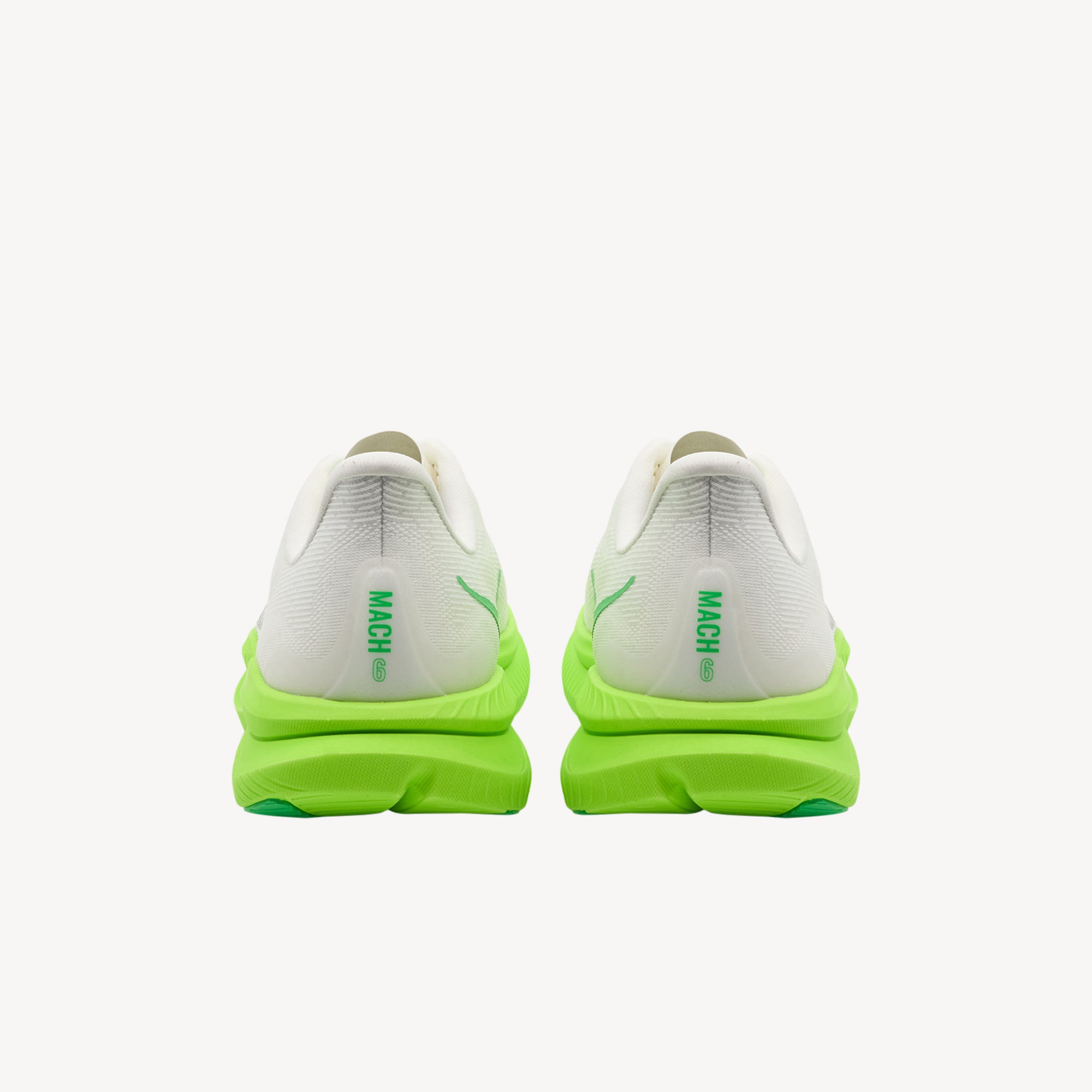 Hoka Mach 6 White / Neon Lime Mens