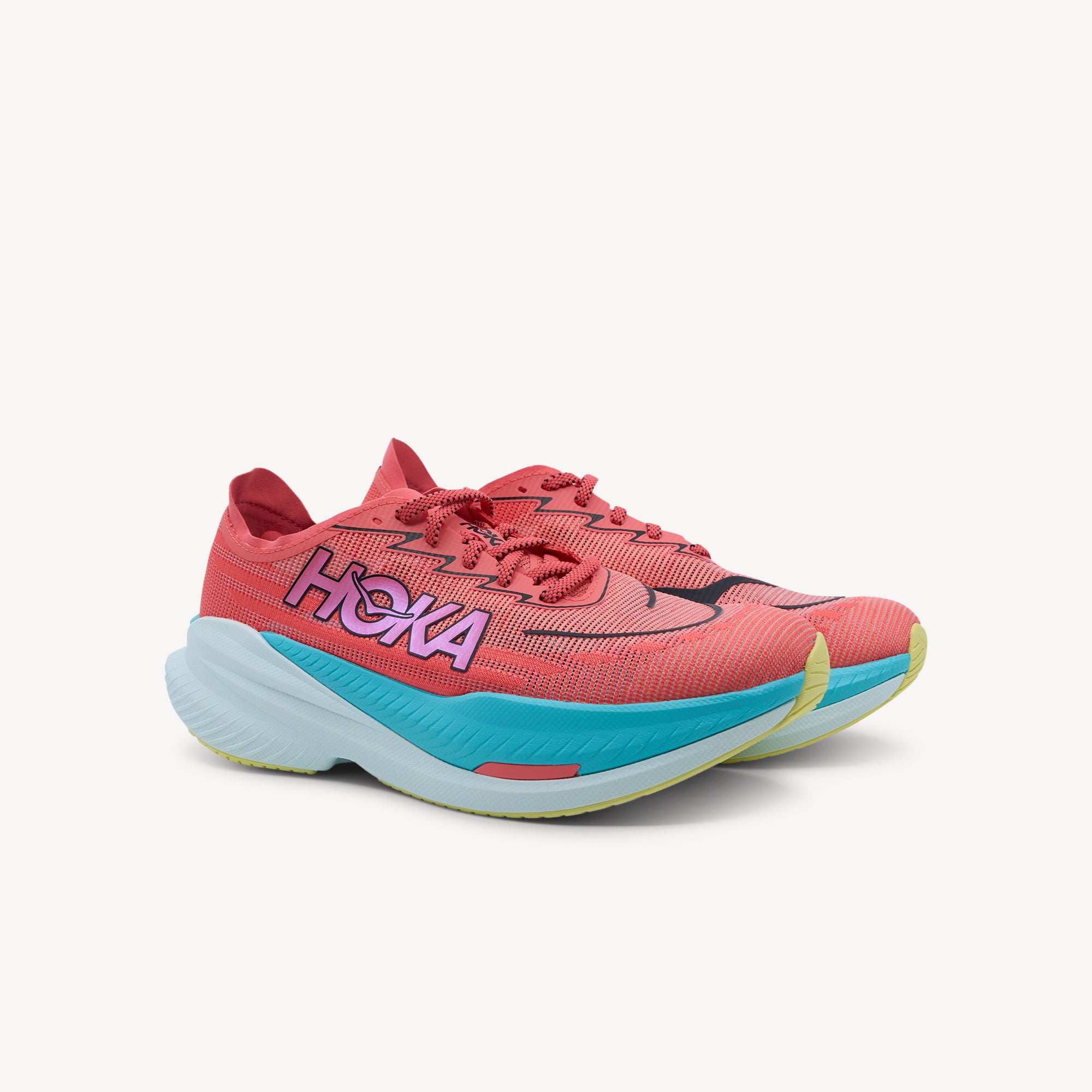 Hoka Mach x 2 Grapefruit / Electric Coral Mens