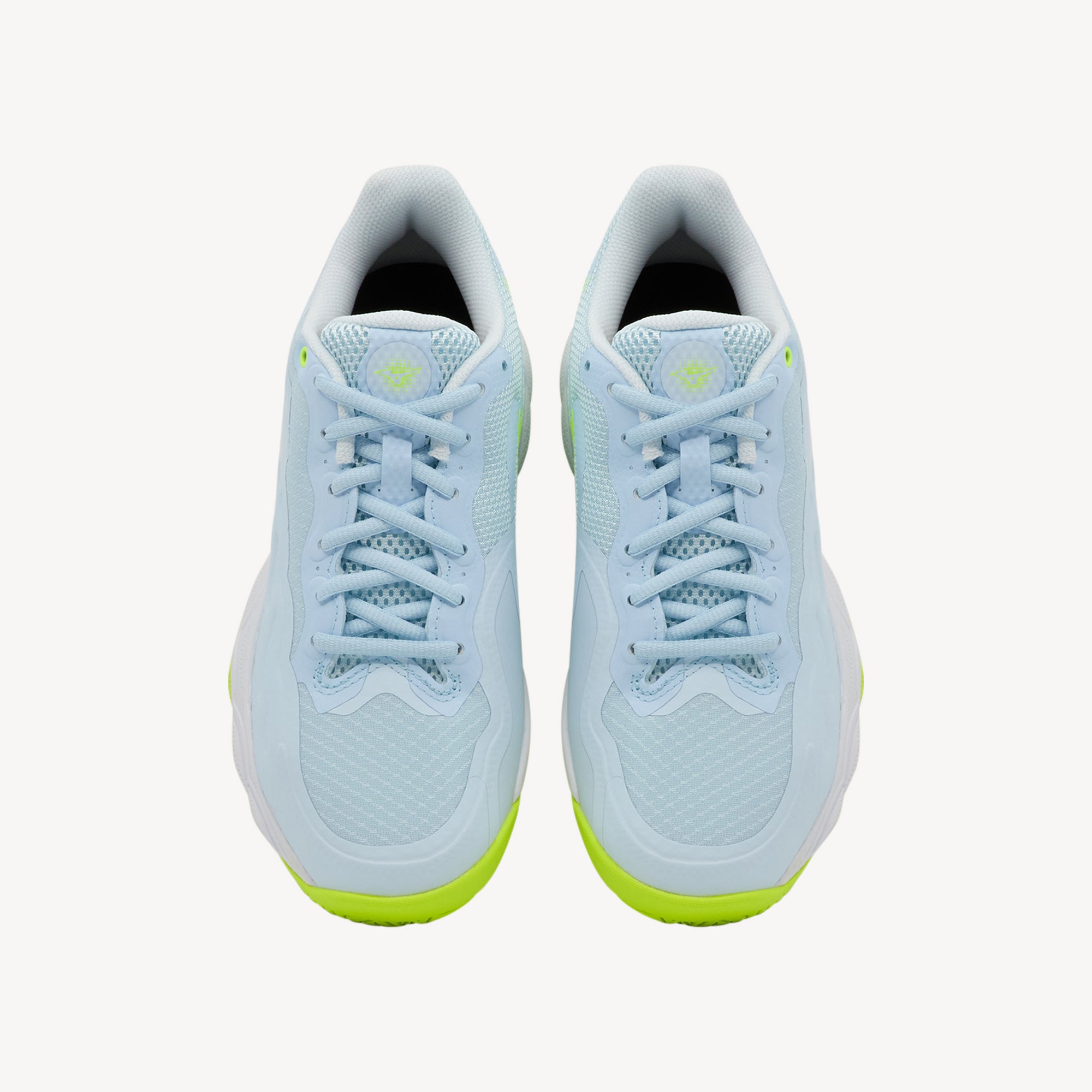 Mizuno Wave Enforce Court AC Ice Water / Lightning Yellow / Ancient Water Womens