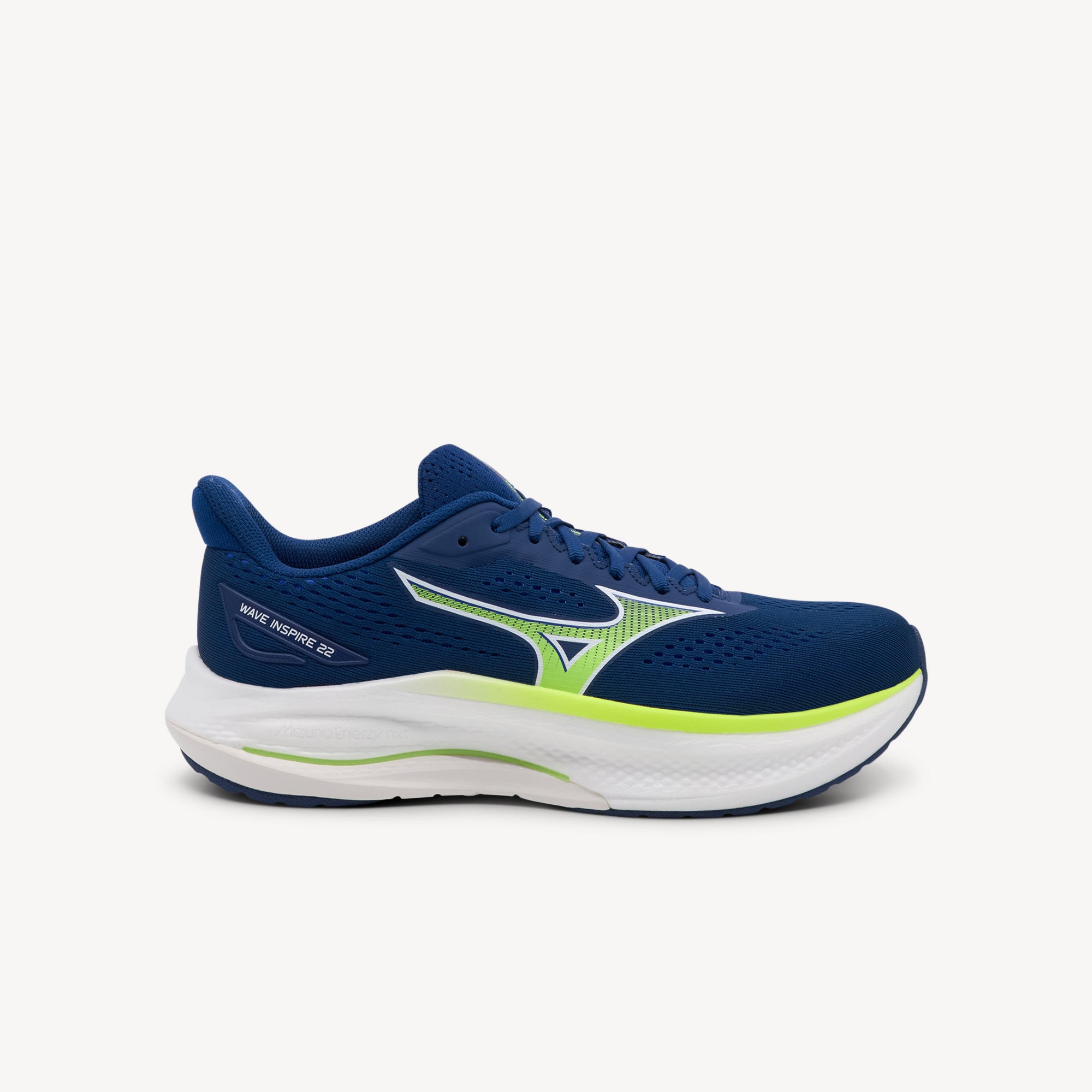 MIZUNO WAVE INSPIRE 22 features reliable stability support and responsive comfort at Profeet Footwear. Purpose-built running shoe. Expert-fitted.