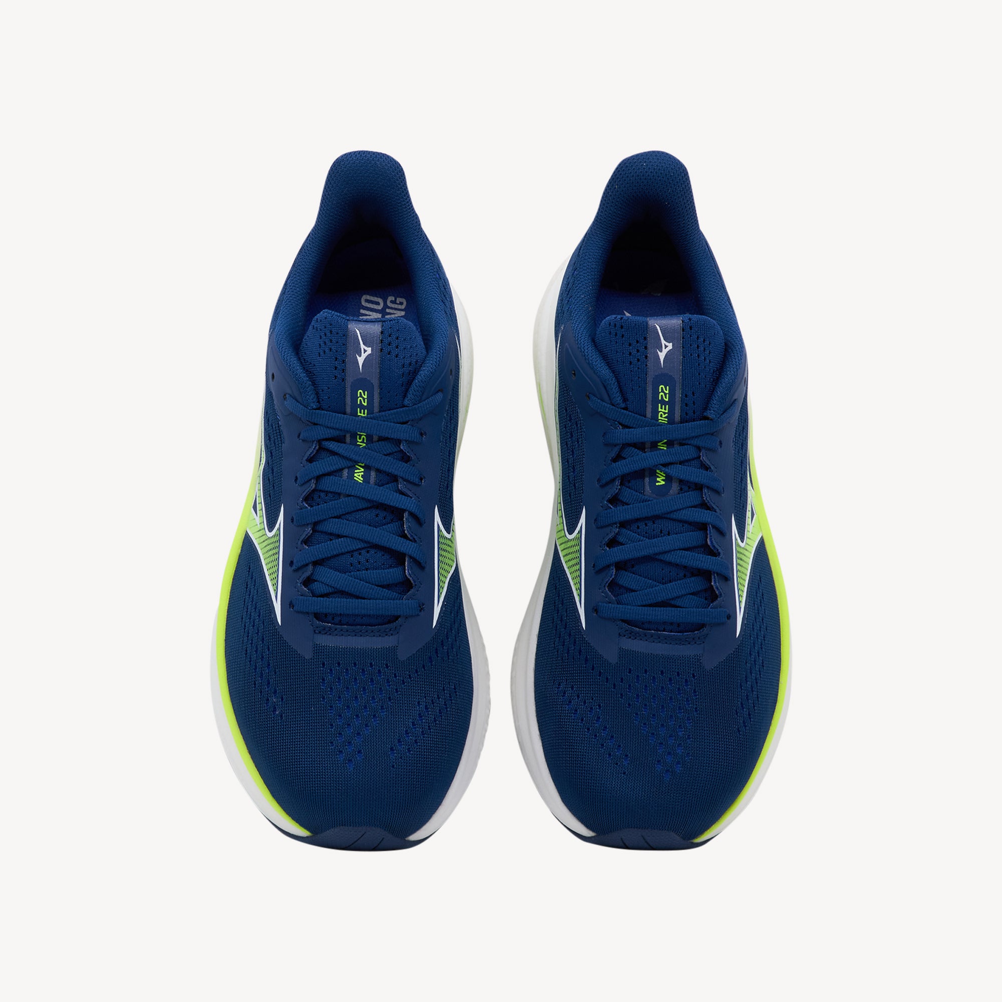 Mizuno Wave Inspire 22 Estate Blue / Lightning Yellow Mens