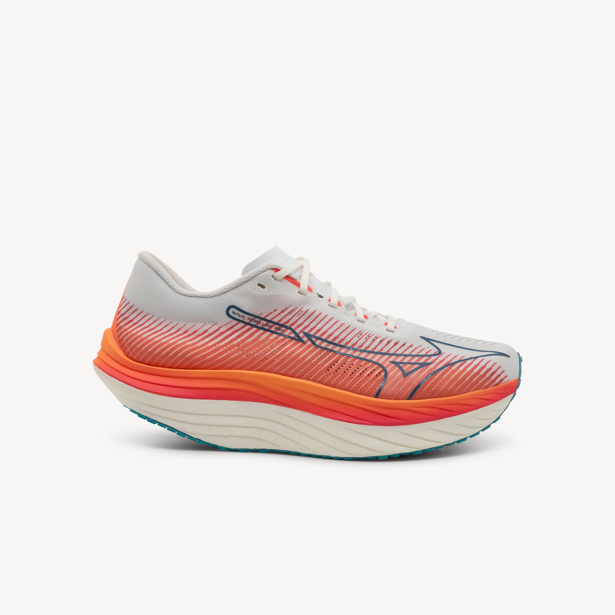 MIZUNO WAVE REBELLION PRO features explosive propulsion and responsive performance at Profeet Footwear. Elite-level racing shoe for men. Expert-fitted.