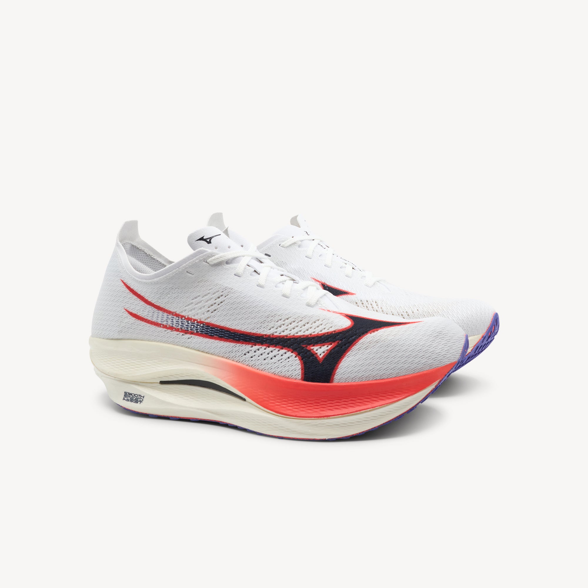 Mizuno Wave Rebellion Pro Low White / Baritone / Fiery Coral Unisex