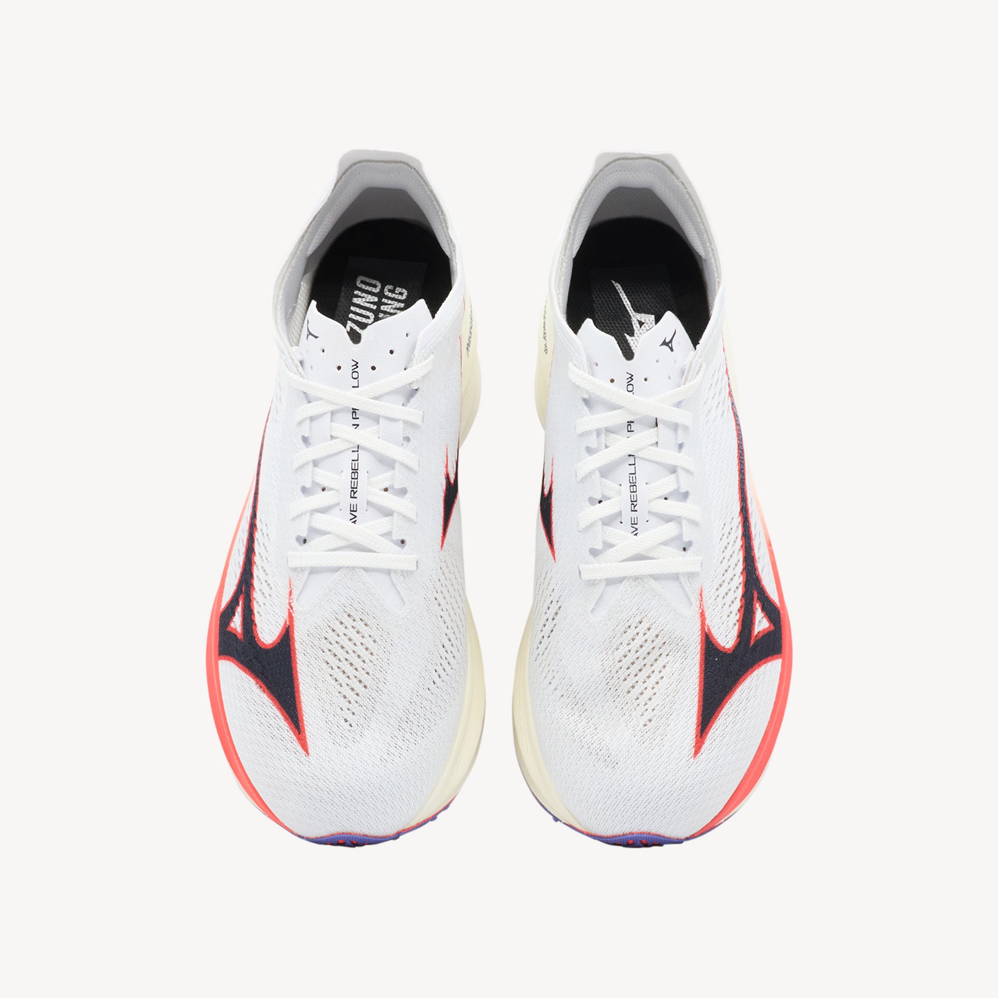 Mizuno Wave Rebellion Pro Low White / Baritone / Fiery Coral Unisex