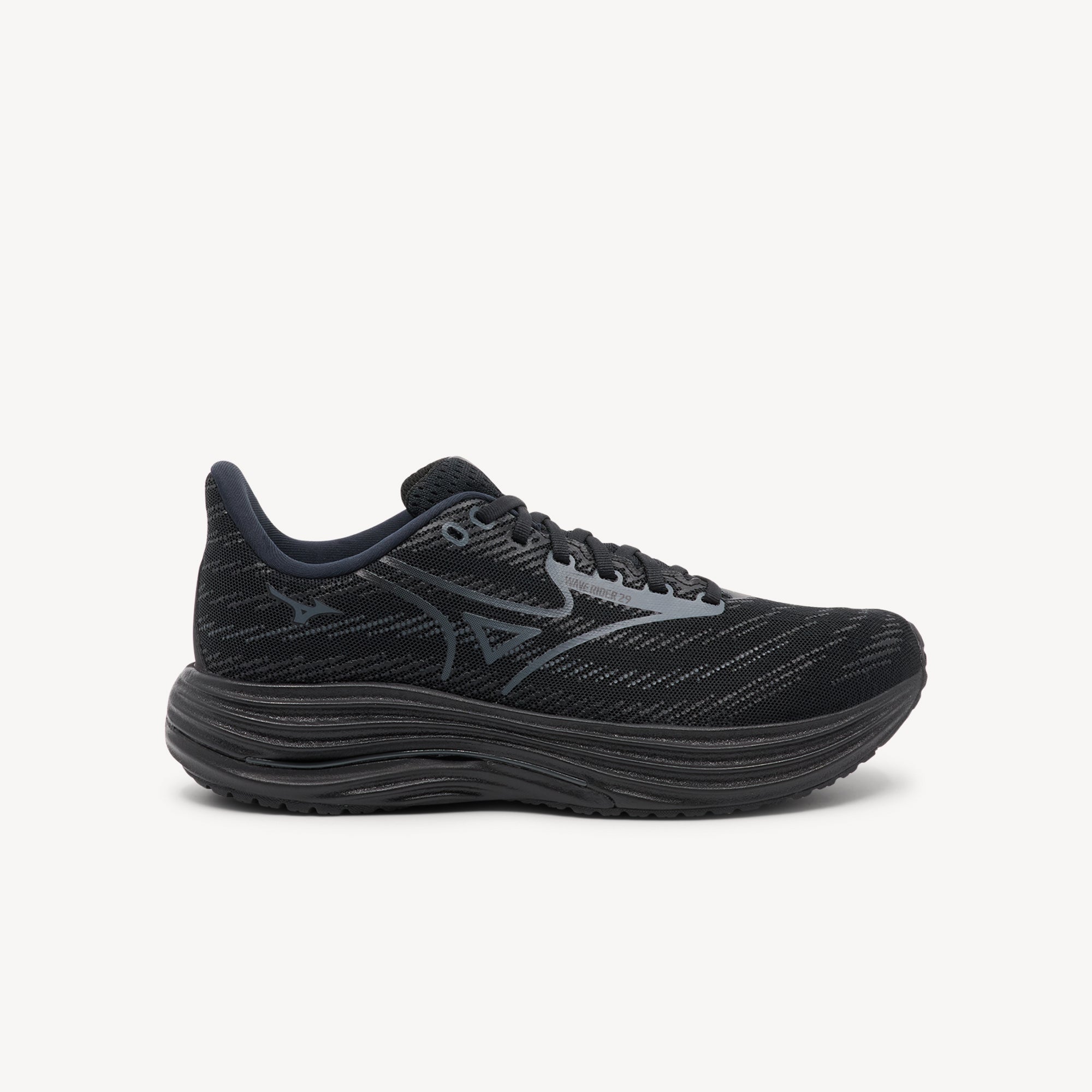 Mizuno Wave Rider 29 Black / Iron Gate / Black Sand Mens