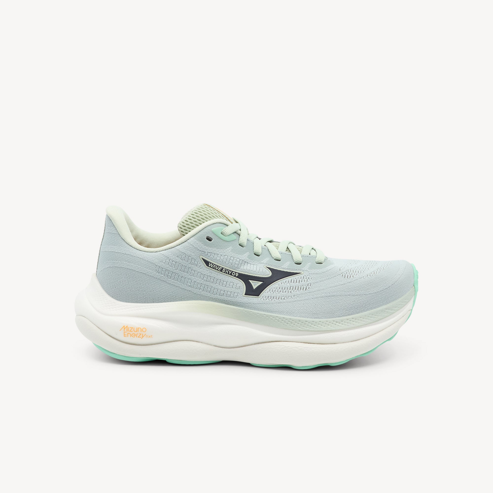 Mizuno Wave Sky 9 Mercury / Baritone Blue / Ice Green Womens