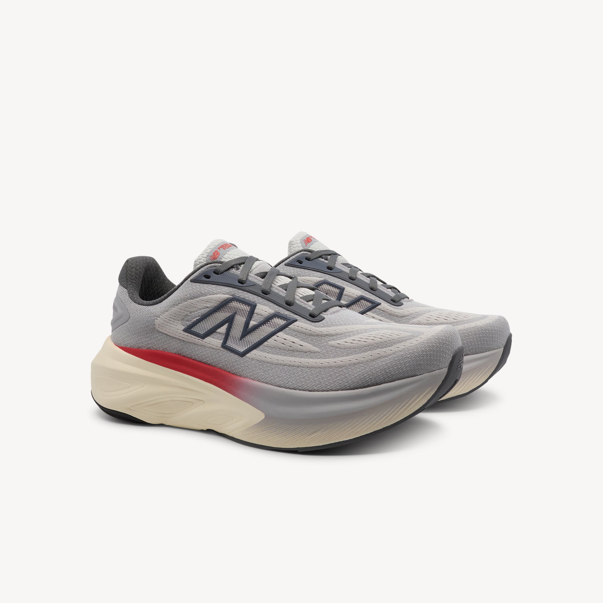 New Balance Fresh Foam X More v6 Grey / Sail / Red Mens