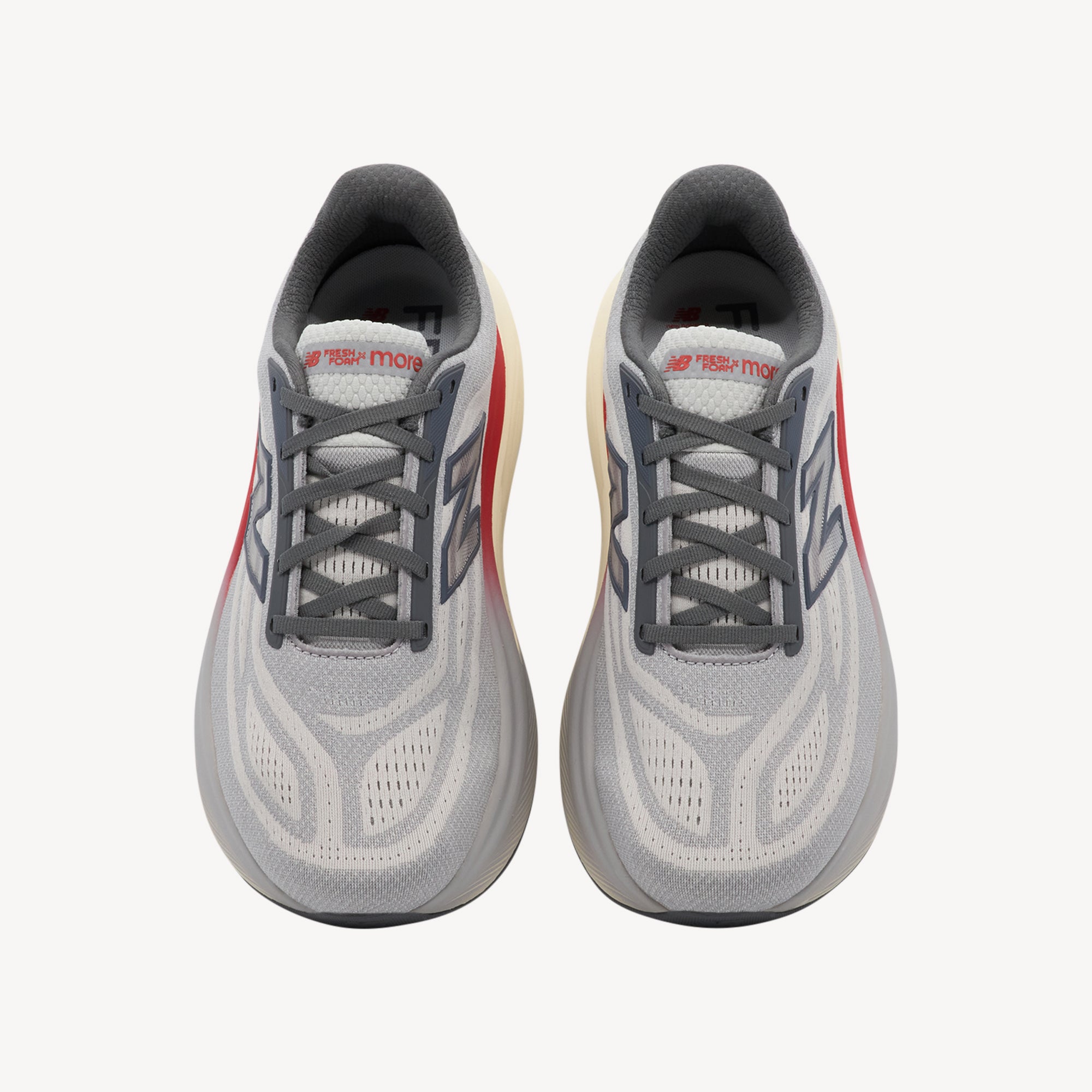 New Balance Fresh Foam X More v6 Grey / Sail / Red Mens