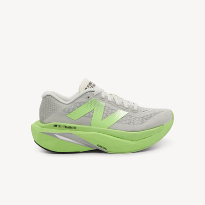 New Balance SuperComp Trainer v3 features Energy Arc carbon plate at Profeet Footwear. Highly cushioned trainer for bouncy, fast training runs. Shop now.