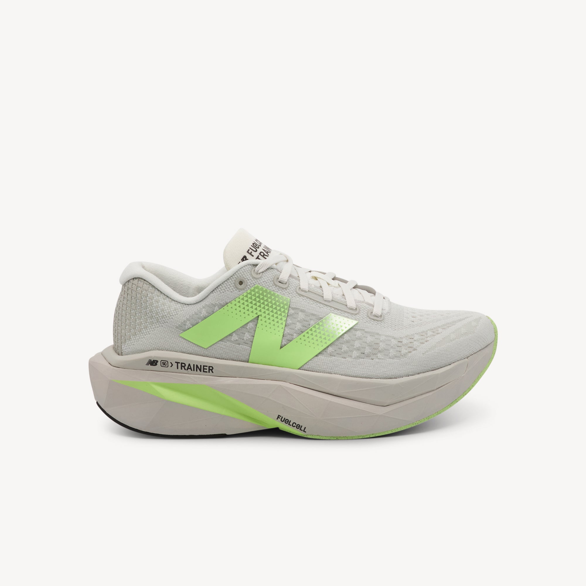 New Balance SuperComp Trainer v3 features Energy Arc carbon plate at Profeet Footwear. Highly cushioned trainer for bouncy, fast training runs. Shop now.