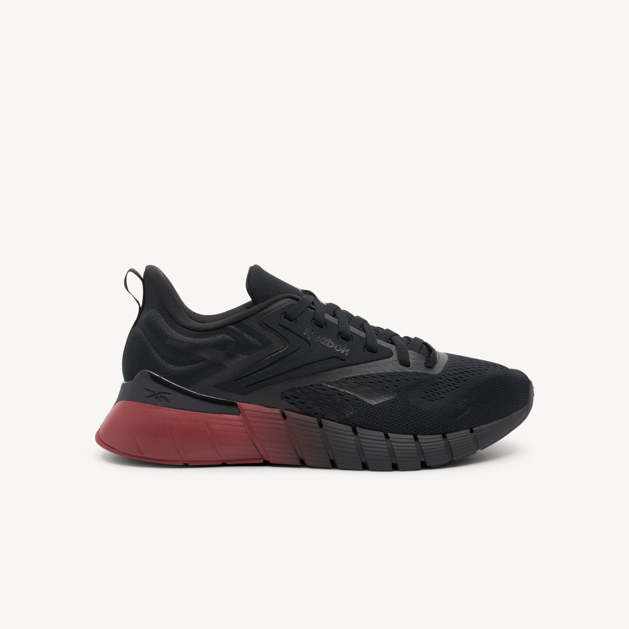 Reebok Nano Gym men's training shoes feature versatile performance for gym workouts at Profeet Footwear. Running shoe feel with training shoe DNA.