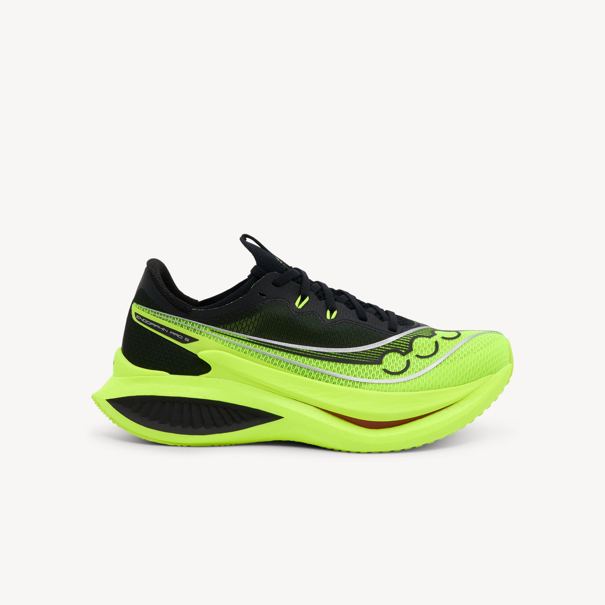 SAUCONY ENDORPHIN PRO 5 features explosive speed and elite performance at Profeet Footwear. Purpose-built racing shoe for men. Expert-fitted.