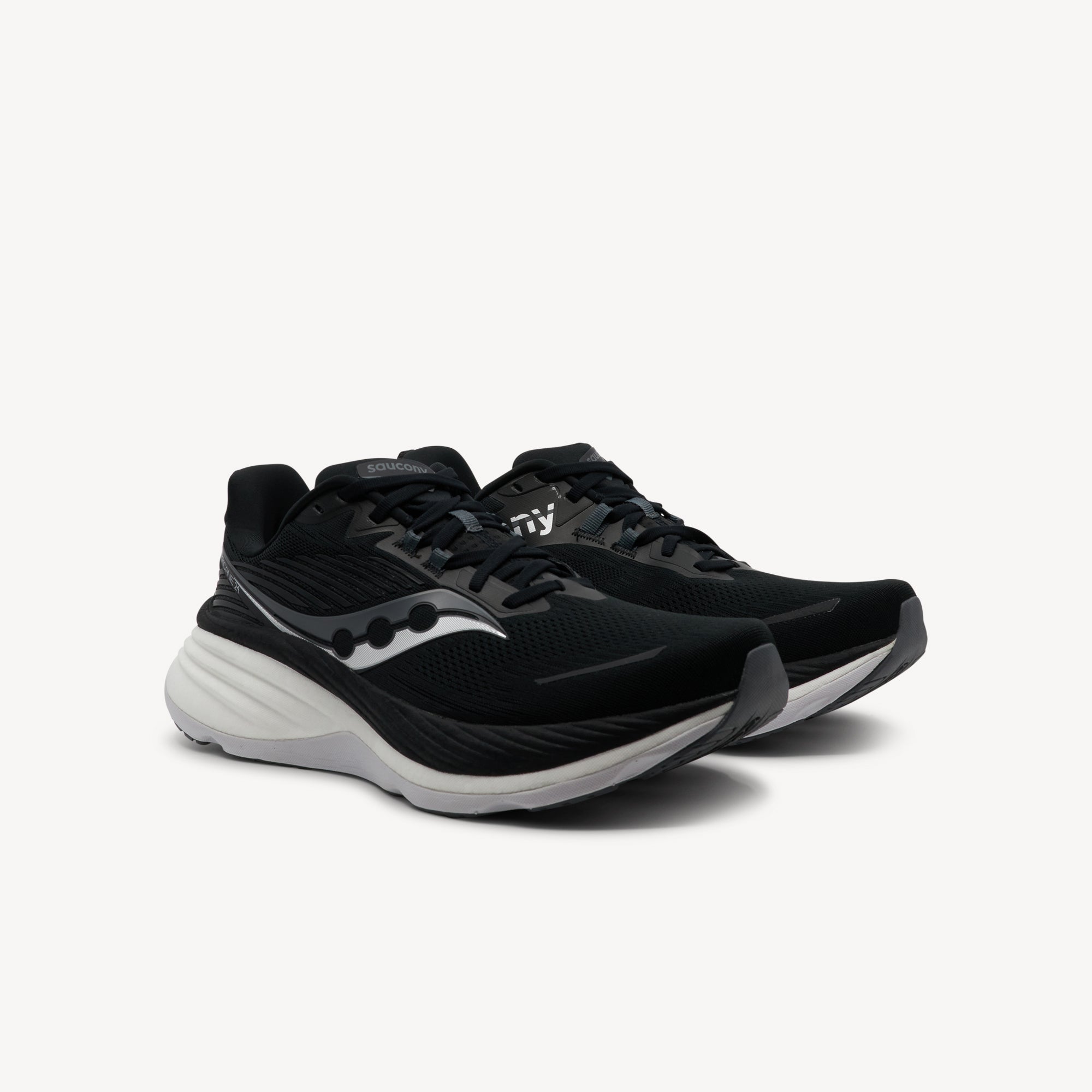 Saucony Hurricane 24 Black / Carbon Mens