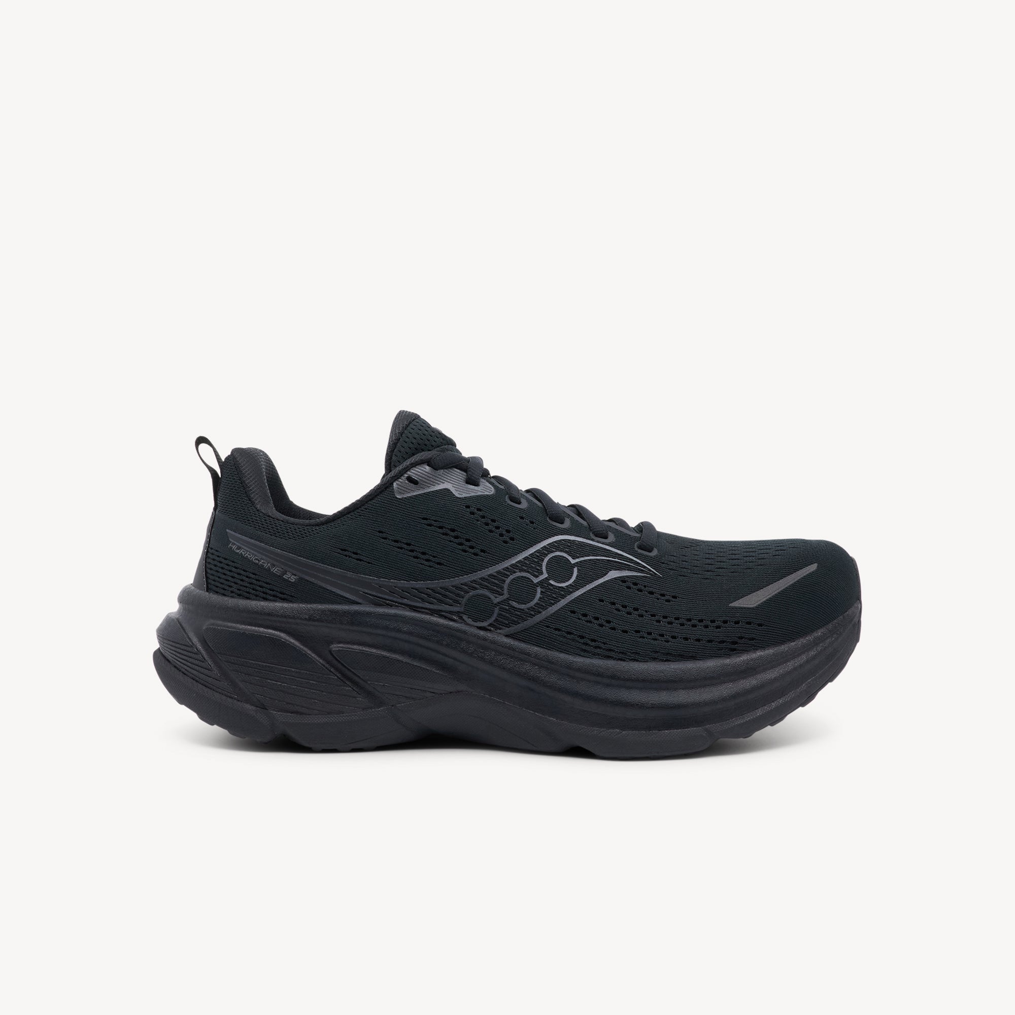 Saucony Hurricane 25 Triple Black Mens
