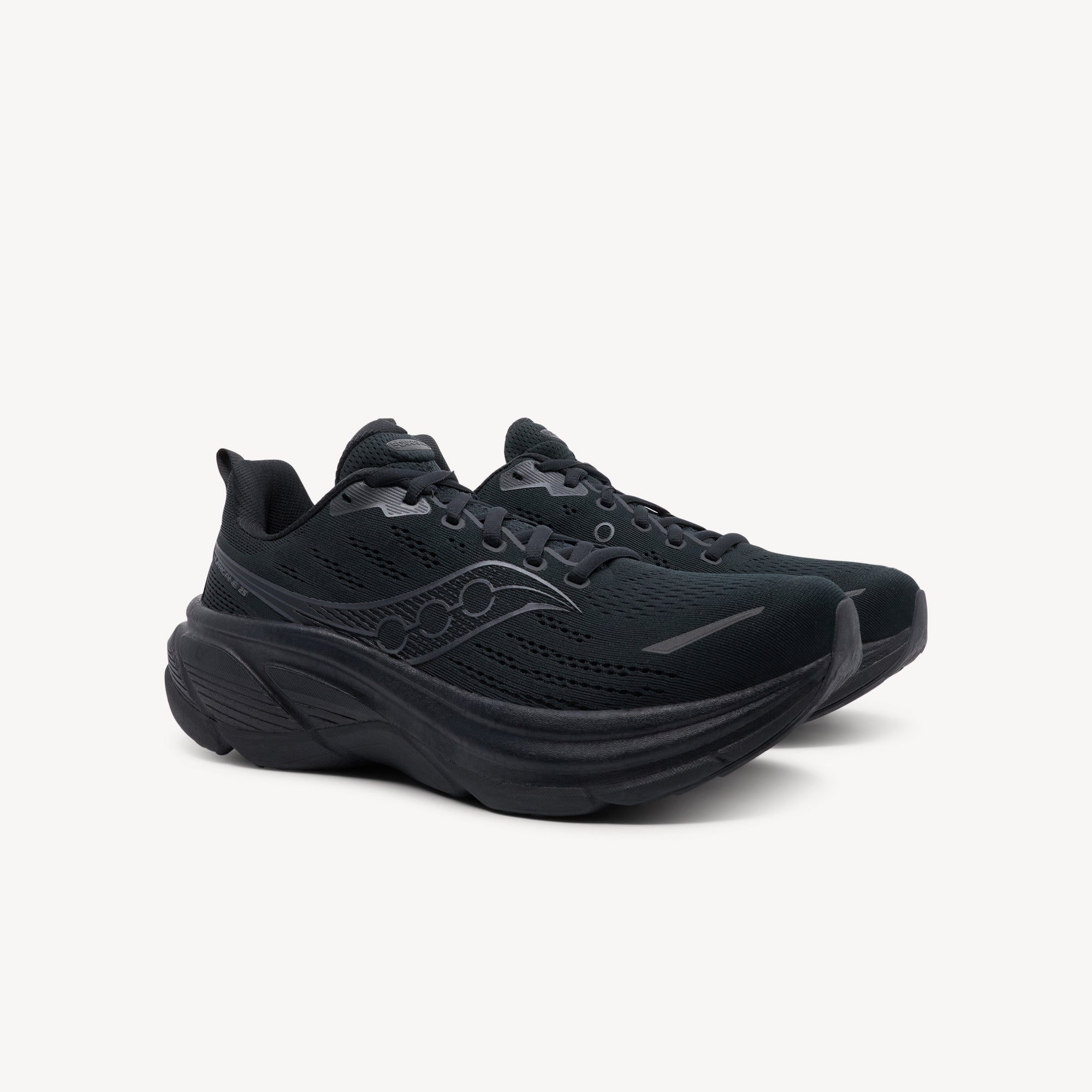 Saucony Hurricane 25 Triple Black Mens