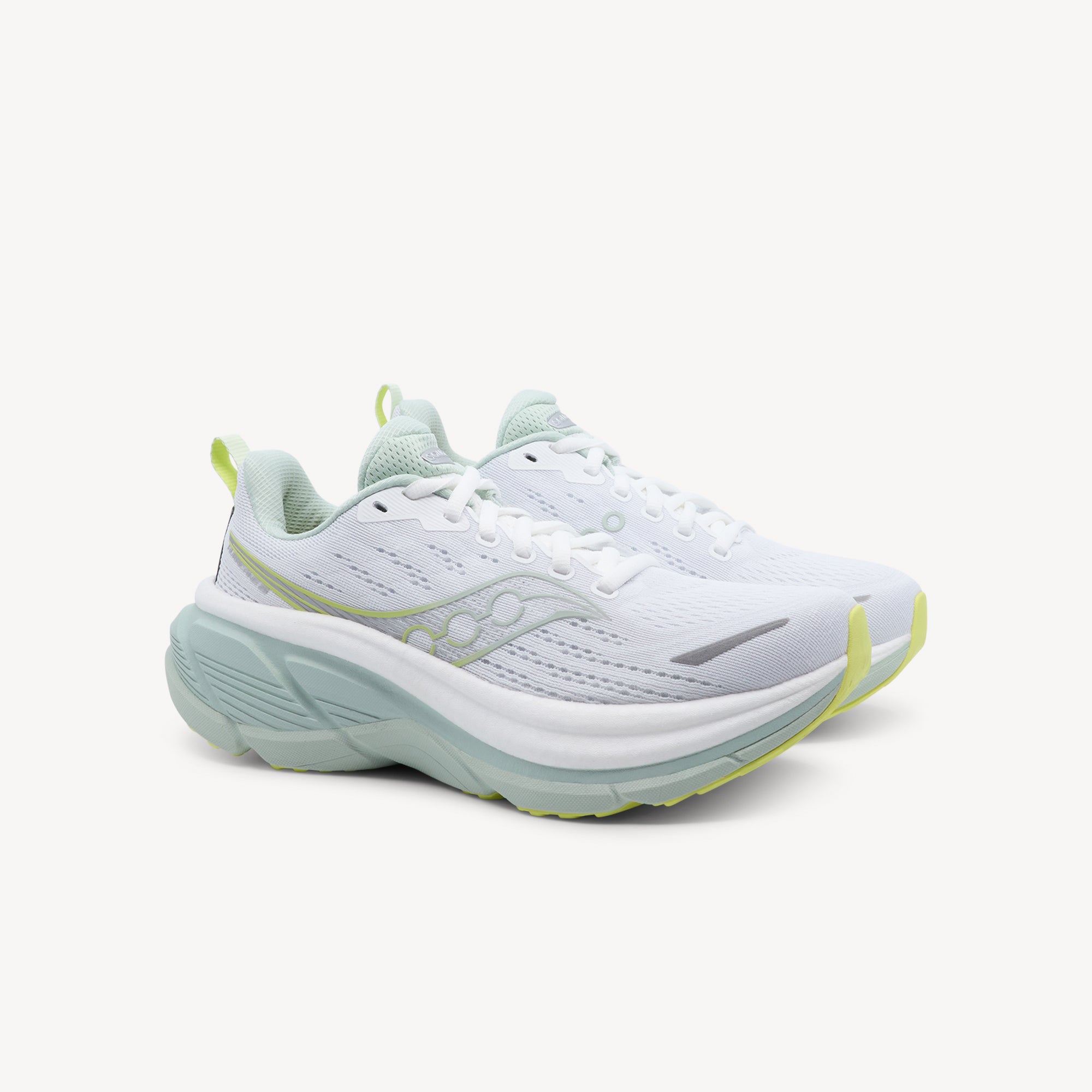 Saucony Hurricane 25 White / Mist Womens