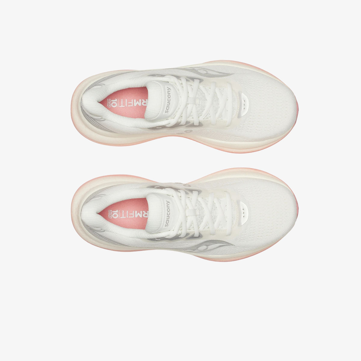 Saucony Triumph 23 Ivory / Mauve Womens, top veiw