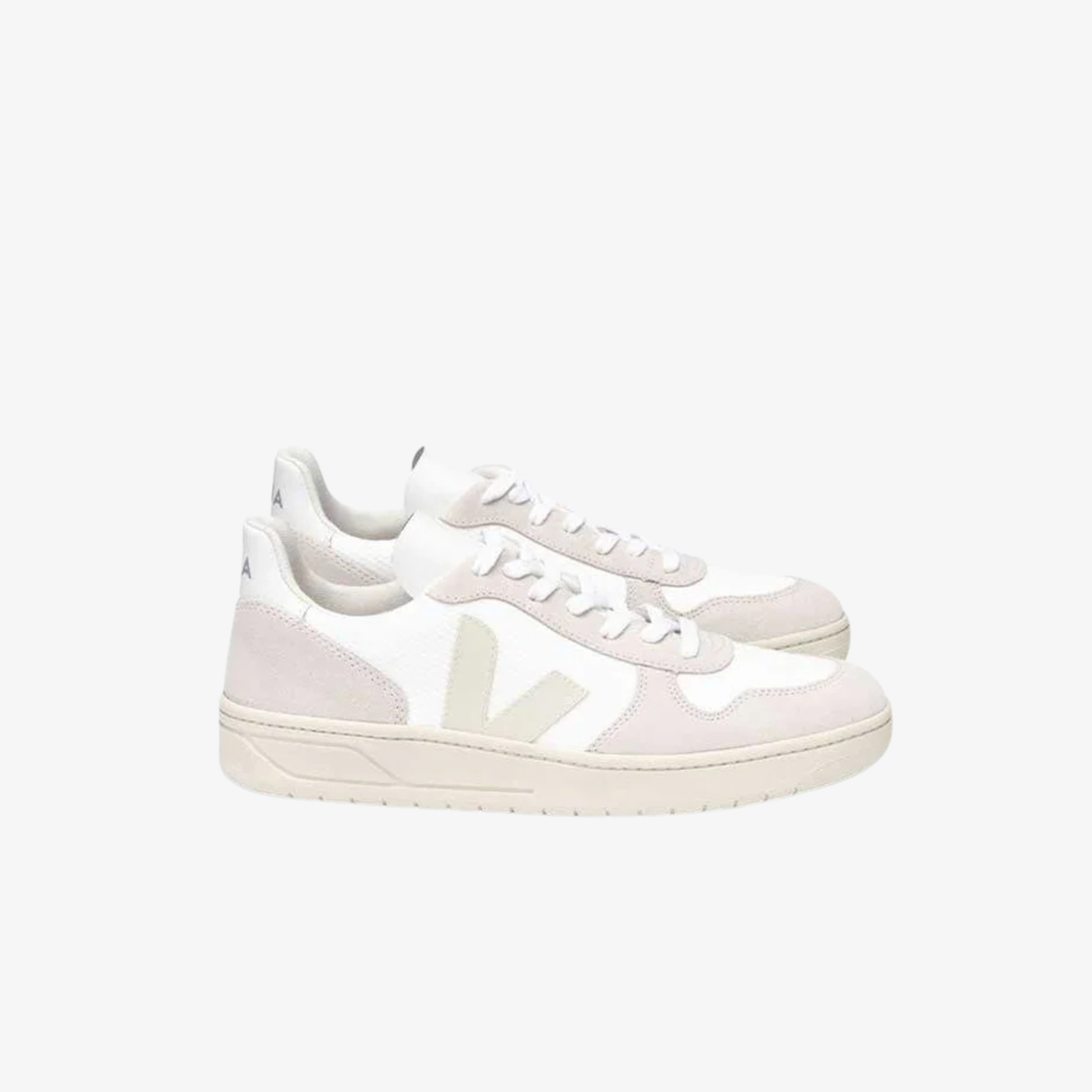 Veja V-10 Canvas Mesh White / Natural / Pierre Womens