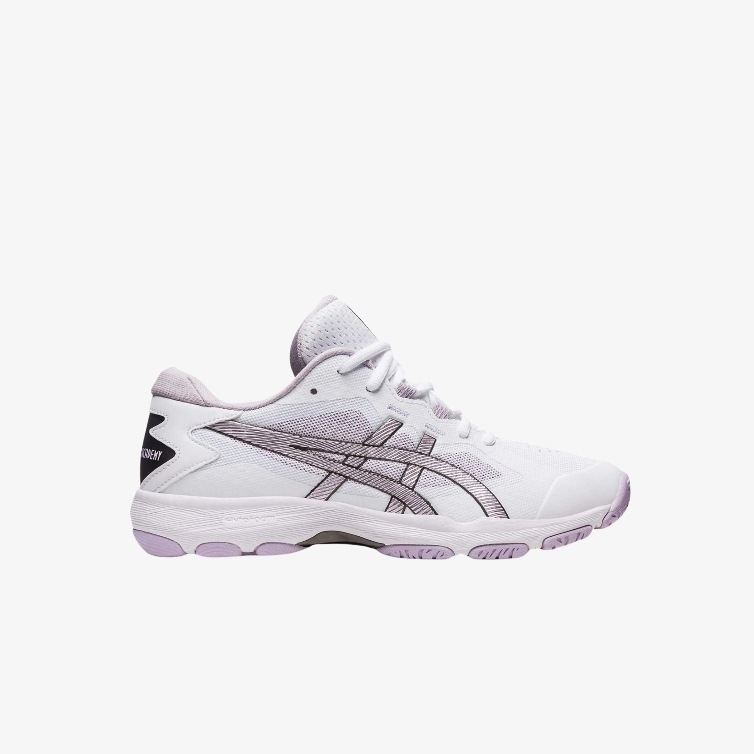 Asics Gel-Netburner Academy 9 White / Dust Violet Womens
