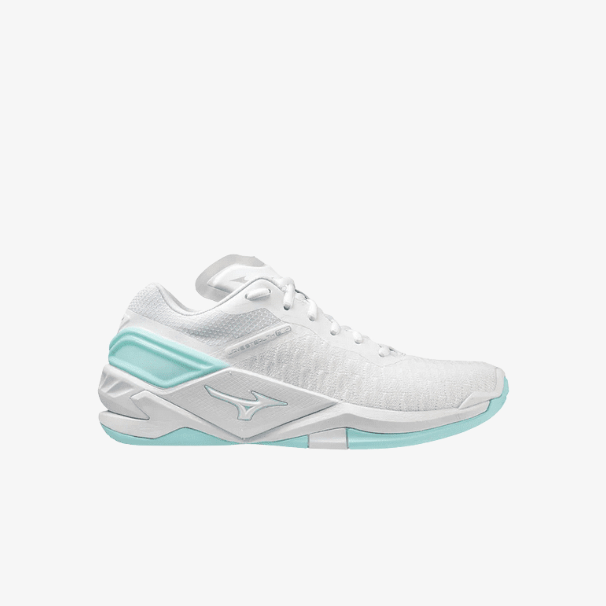 Mizuno Wave Stealth Neo NB White / White / Turquoise Womens