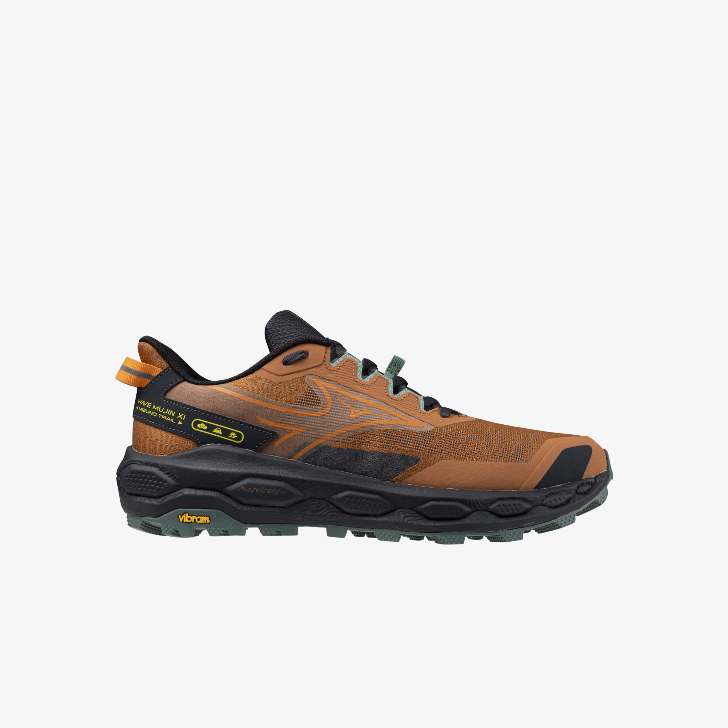 Mizuno Wave Mujin 11 Sunburn / Autumn Sunset / Granite Green Mens