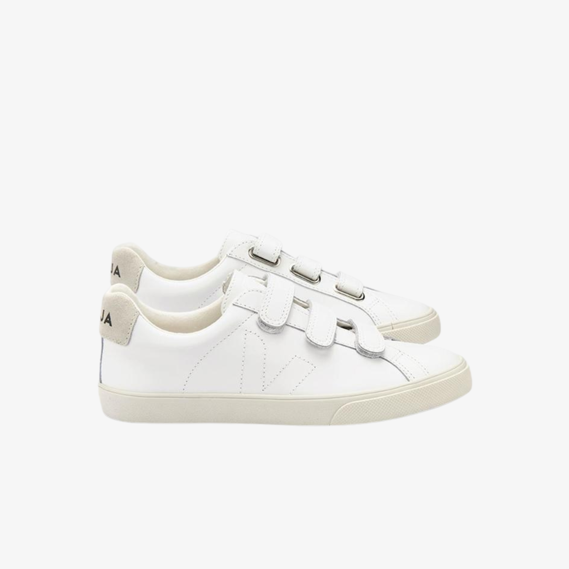 Veja 3-Lock Leather Extra White Womens