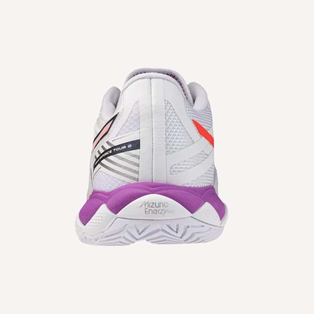 Mizuno Wave Enforce Tour 2 AC White / Lava Orange / Dahlia Womens