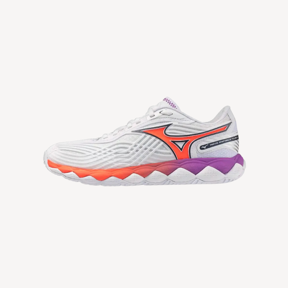 Mizuno Wave Enforce Tour 2 AC White / Lava Orange / Dahlia Womens