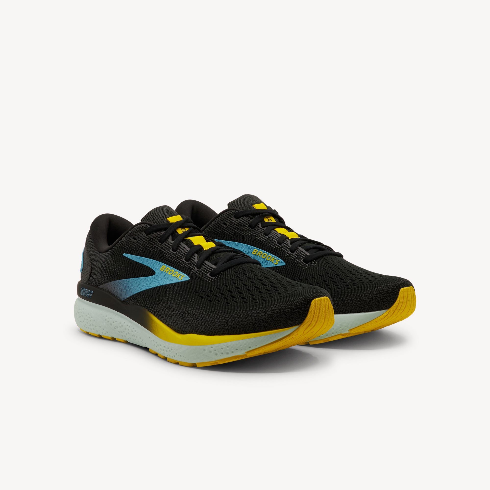 Brooks Ghost 16  Black / Forged Iron / Blue Mens